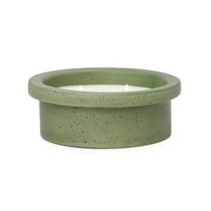 FO0504EU Folia Matte Speckled Ceramic Candle Paddywax 141g - Emerald - Thyme and Olive Leaf